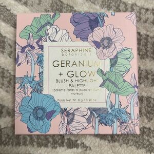 Seraphine botanicals geranium glow blush highlight palette